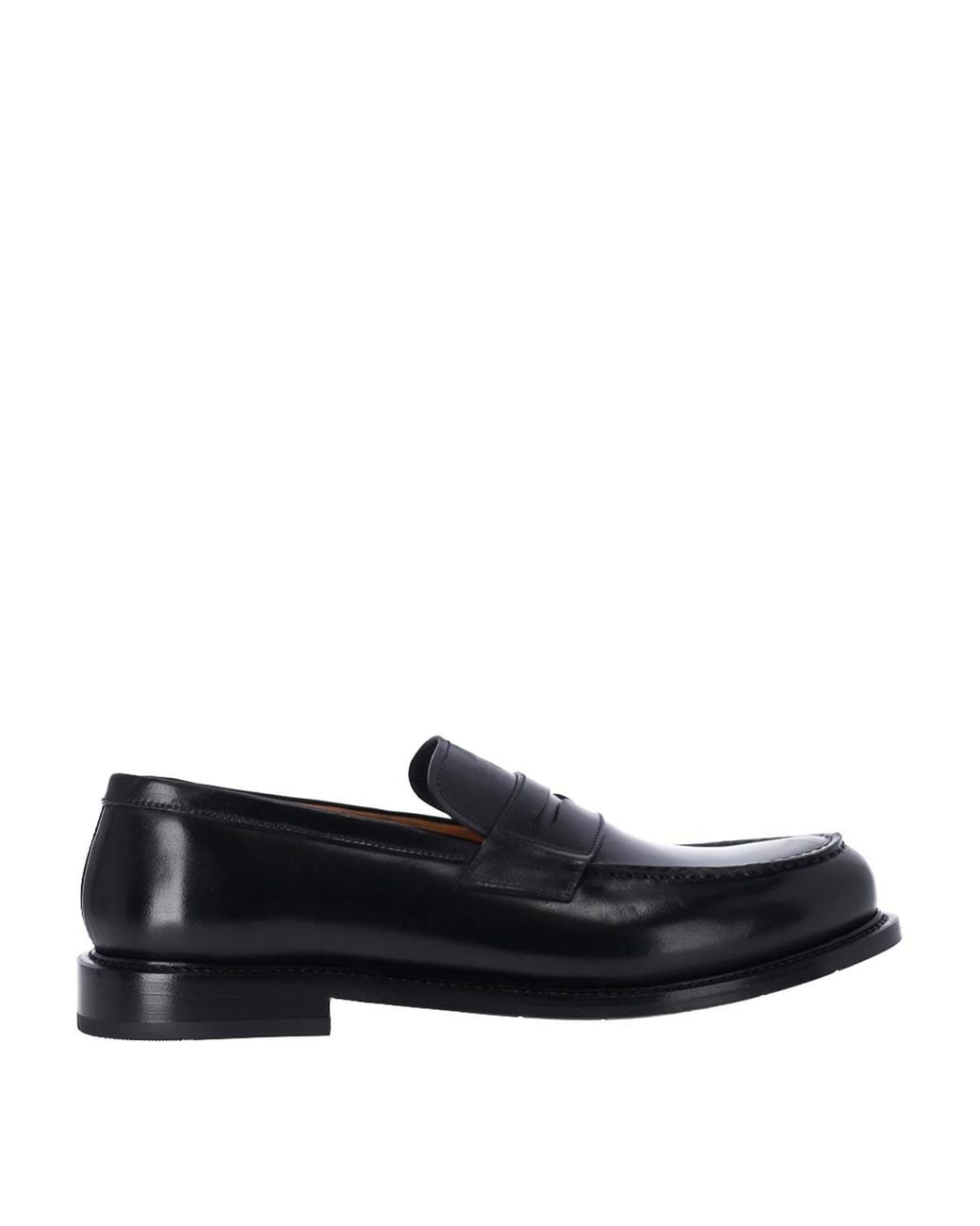 Premiata Black Leather Moccasin for men