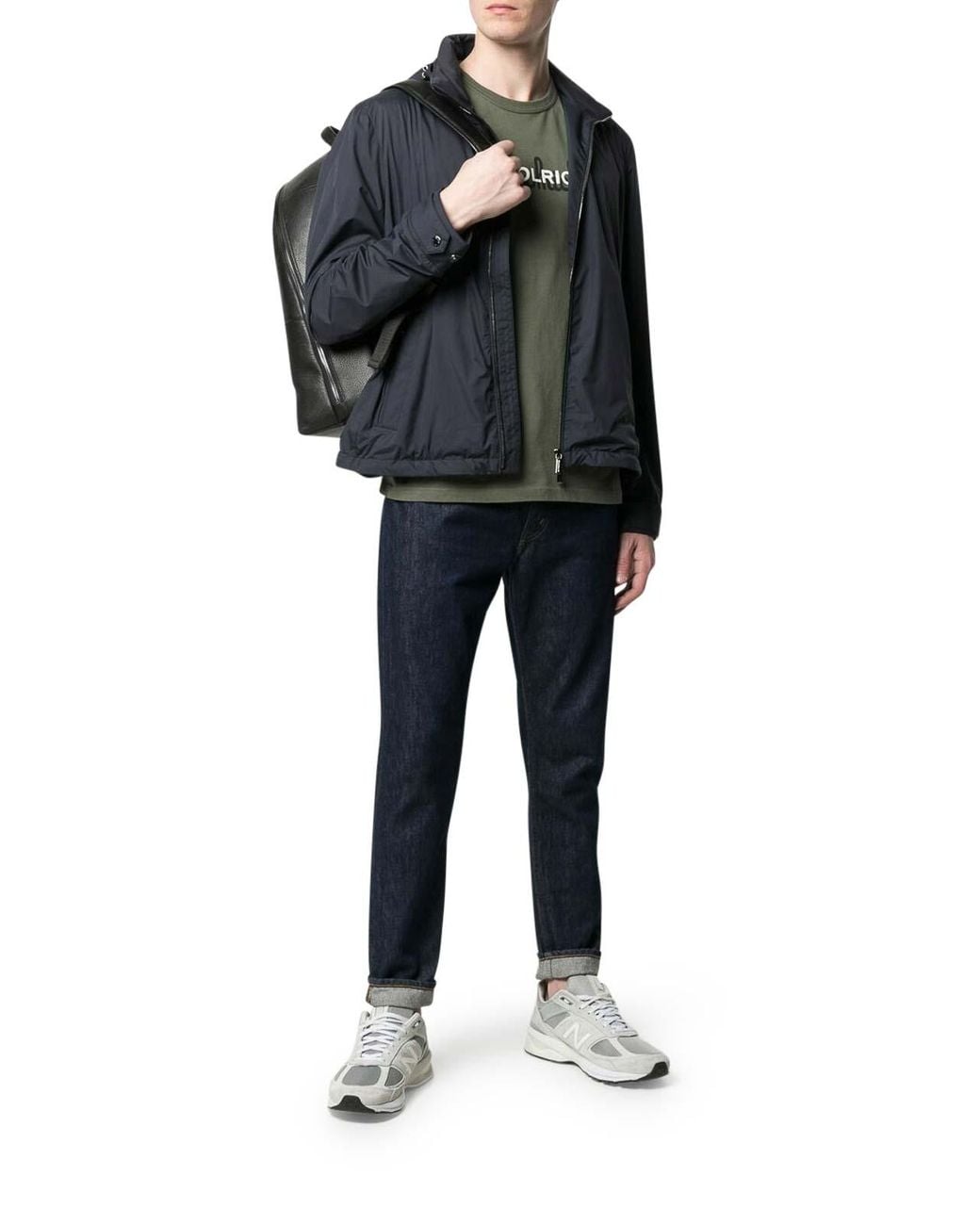 Moorer Blue Jacket With Zip for men