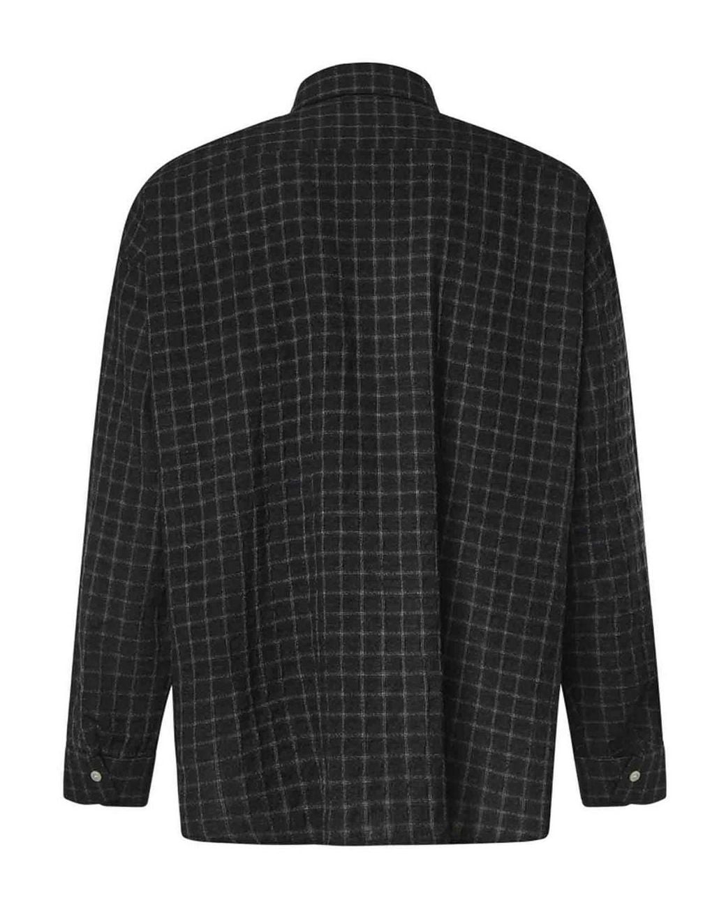 sunflower Black Stable Check Cotton Blend Shirt for men