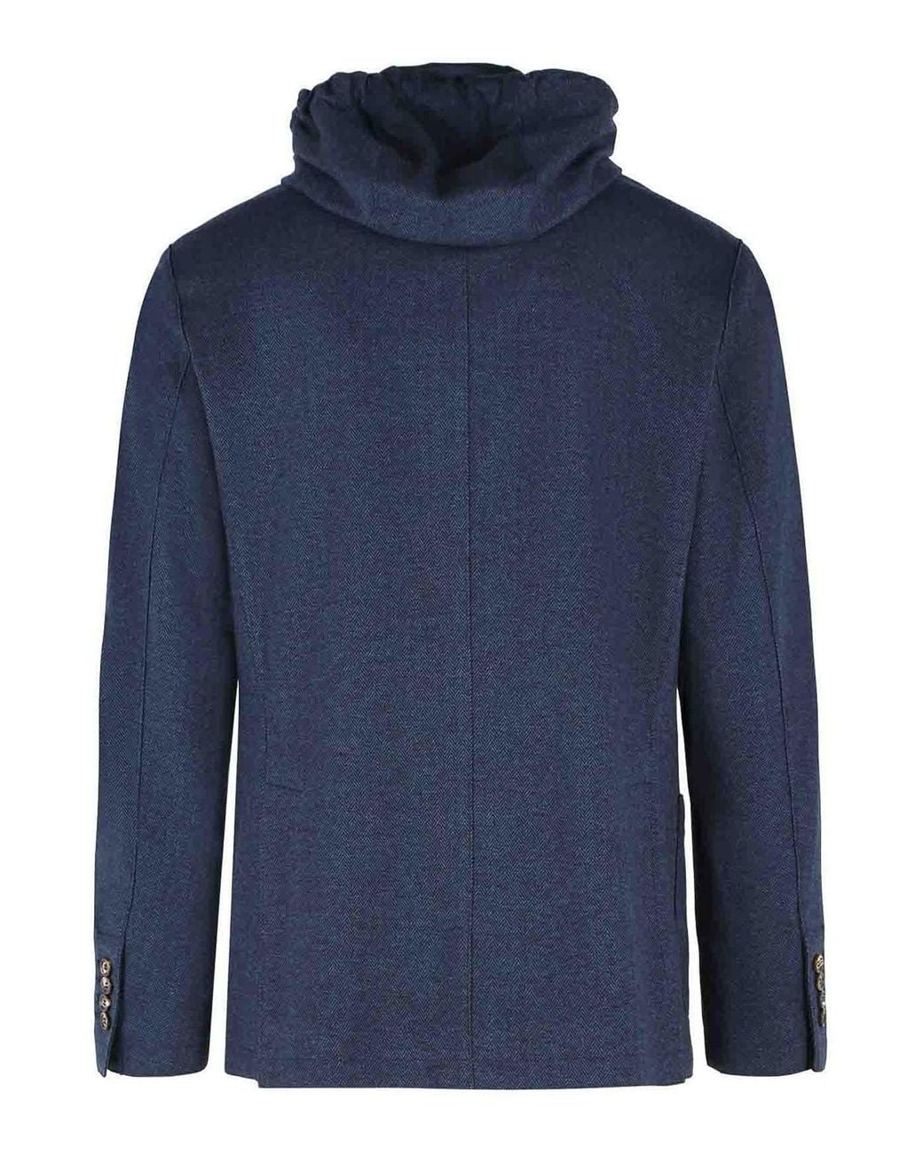 Eleventy Blue Polyester Blend Blazer for men