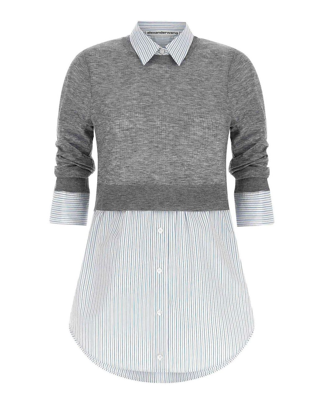 Alexander Wang Gray Knitted Shirt