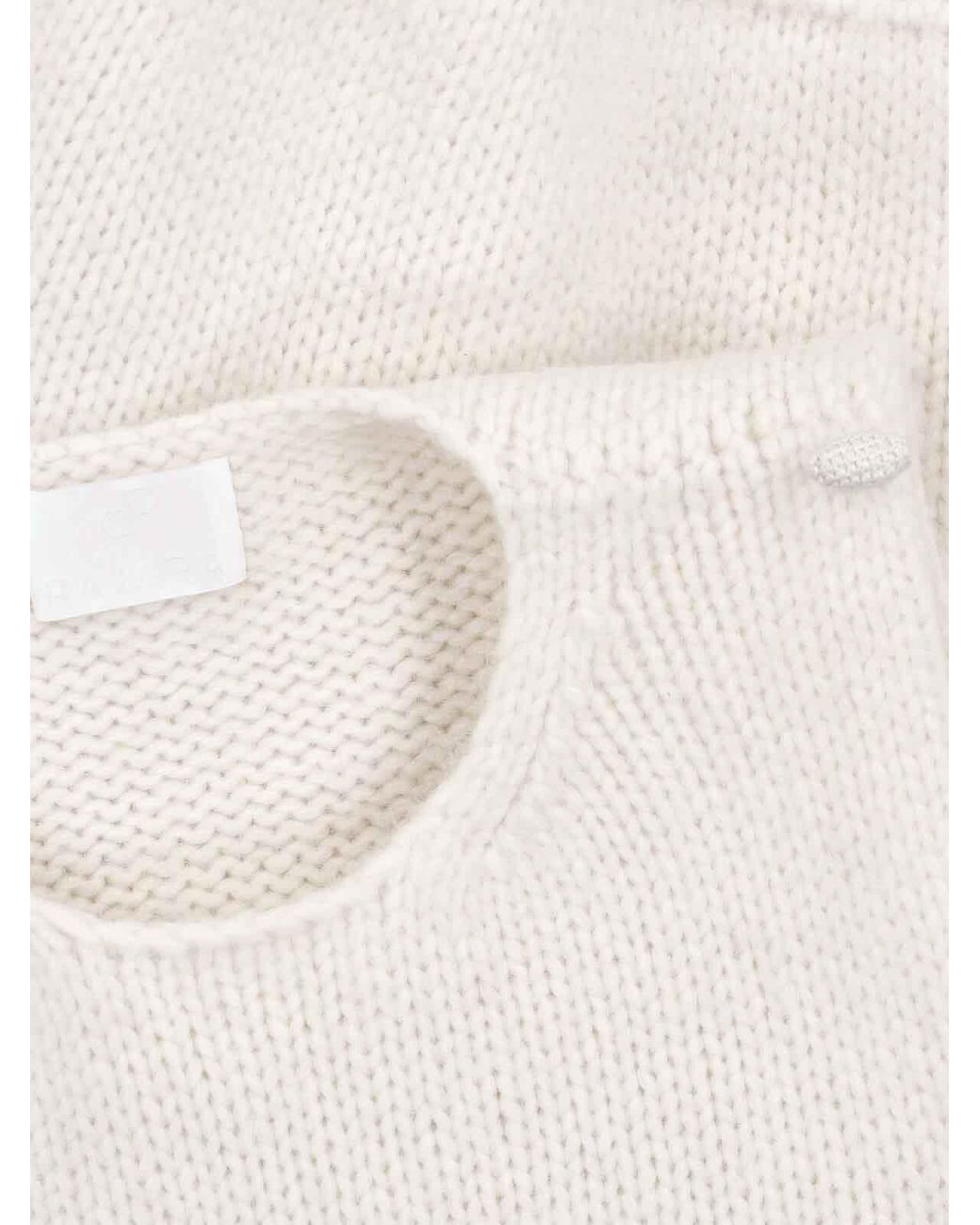 Pampa The Brand White Alpaca Wool Tank Top