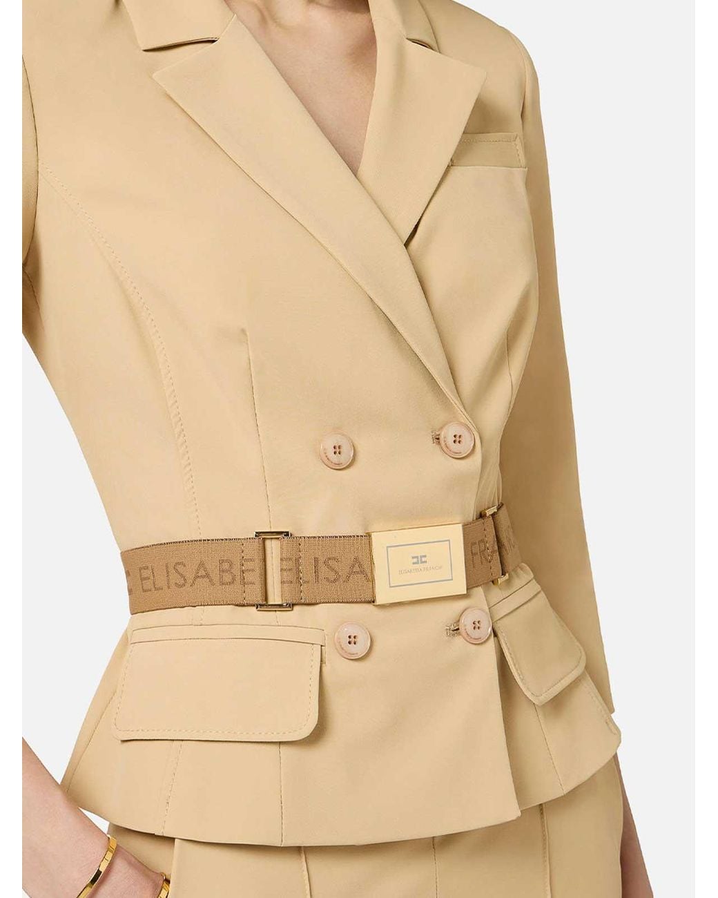 Elisabetta Franchi Natural Blazer