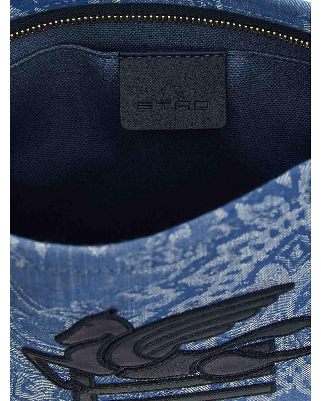 Etro Blue Paisley Clutch