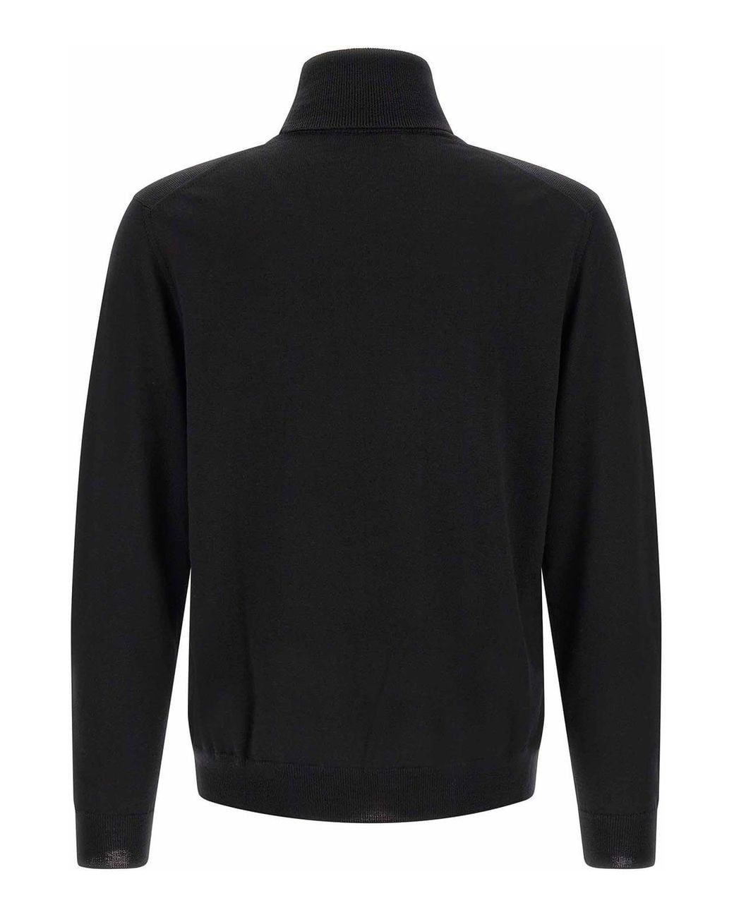 Zanone Black Turtle-Neck Sweater for men
