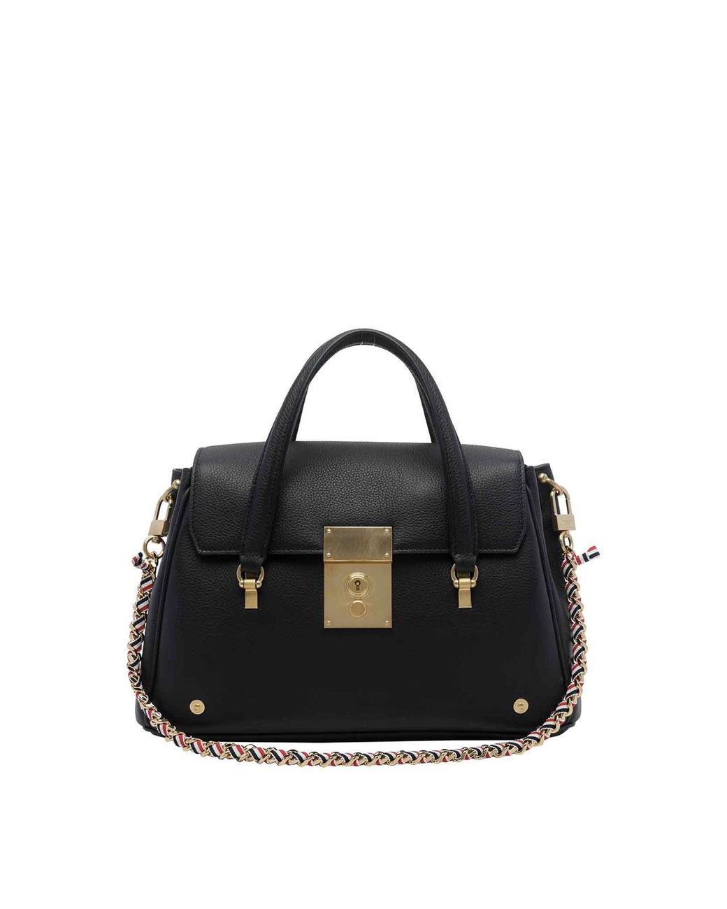 Thom Browne Black Small Bolton Handbag