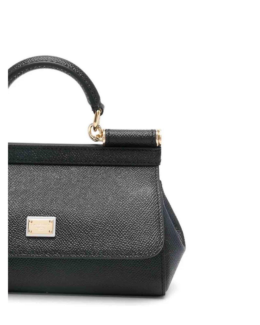 Dolce & Gabbana Black Mini Sicily Print Dauphine