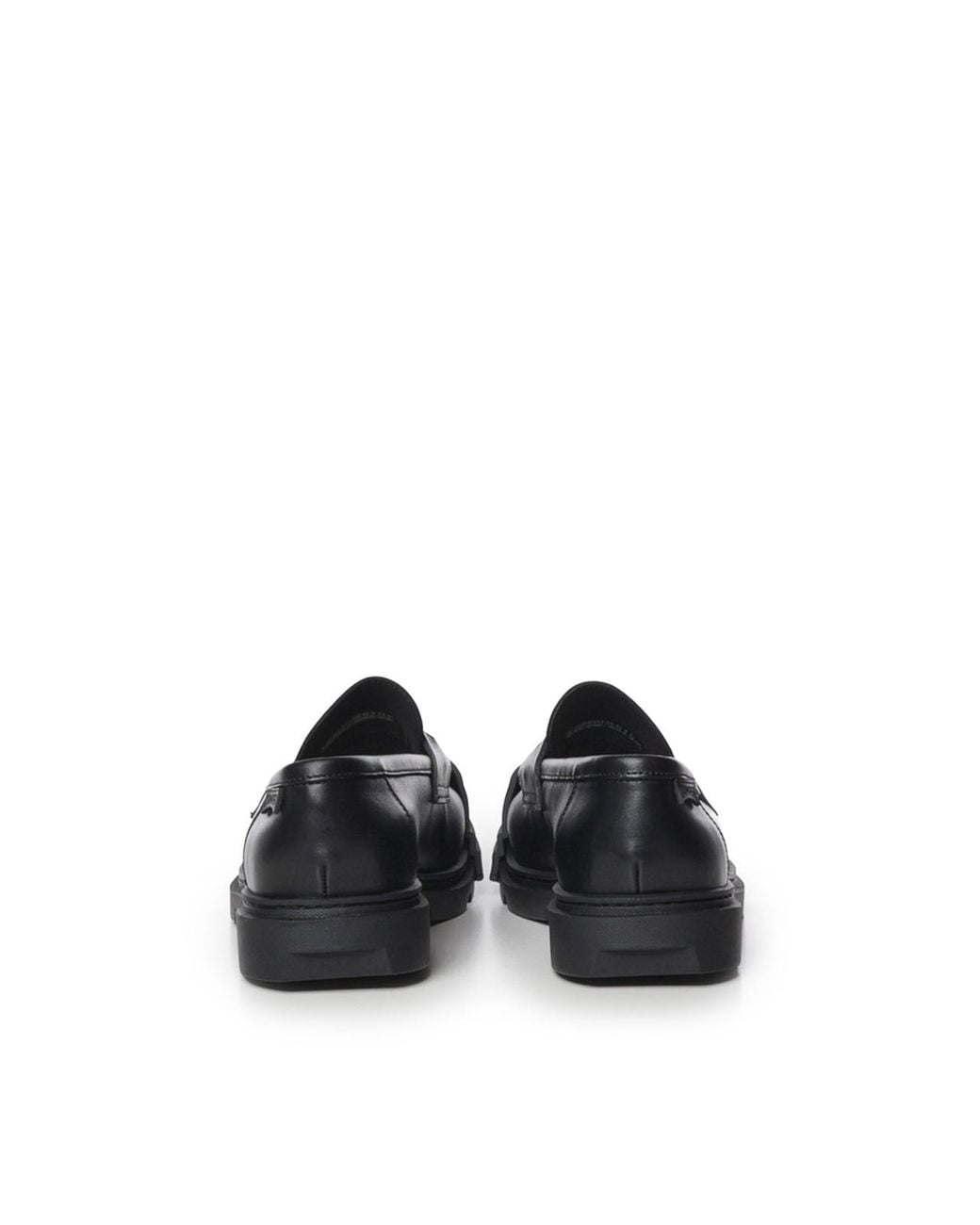 Camper Black Junction Leather Loafers for men
