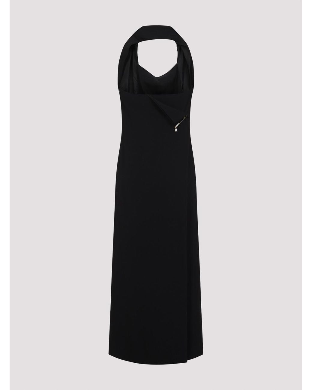 Carven Black Dr201 Long Dress