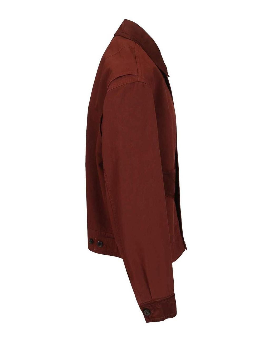 Dries Van Noten Red Cotton Blend Blouson for men