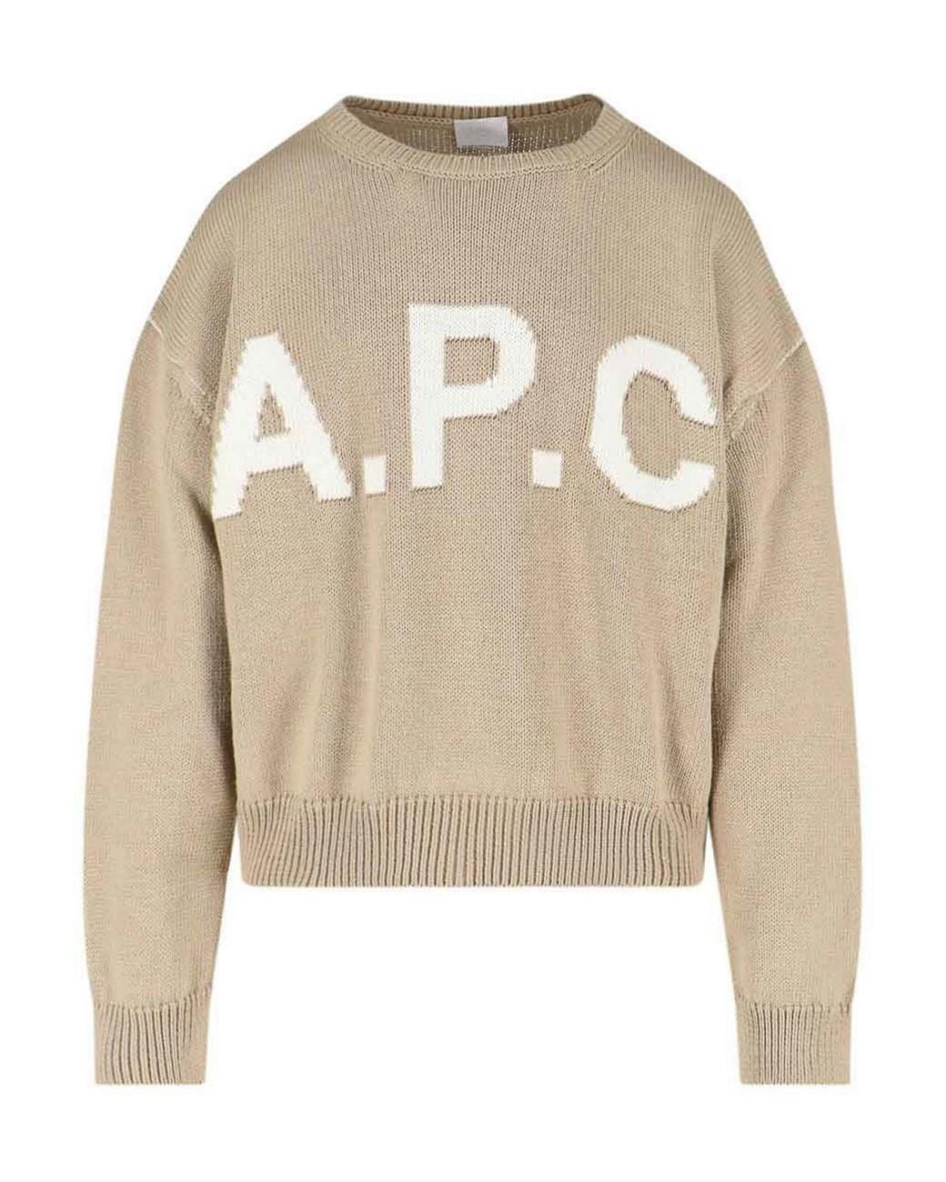 Pull Col Rond A.P.C. pour homme en coloris Natural