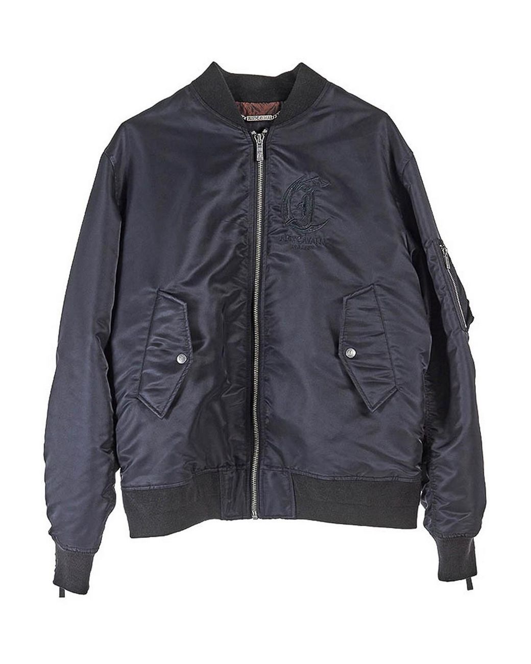 Just Cavalli Blue Bomber Monogramma for men