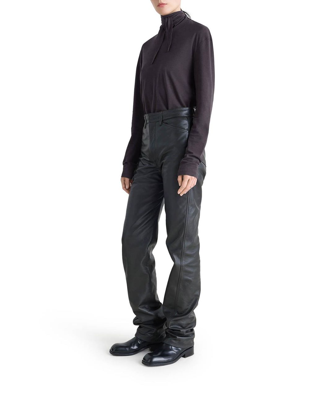 Lemaire Blue Long Sleeve Foulard Top