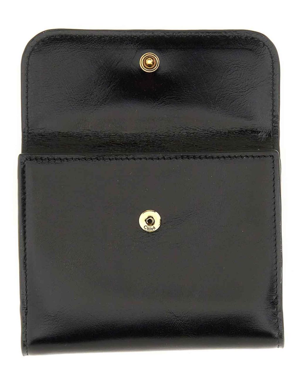 Chloé Black Trifold Wallet C Chlo Small
