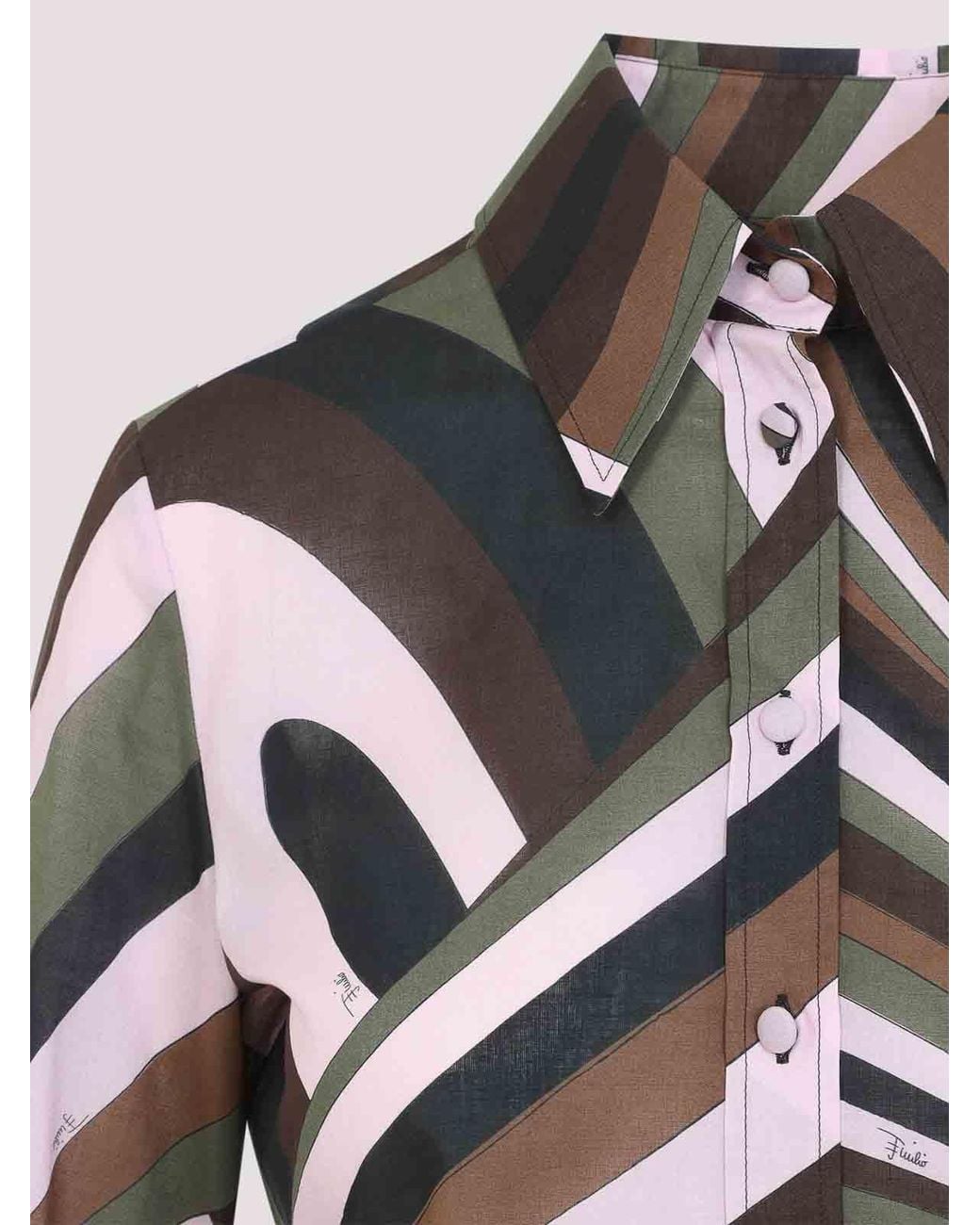 Emilio Pucci Gray Shirt
