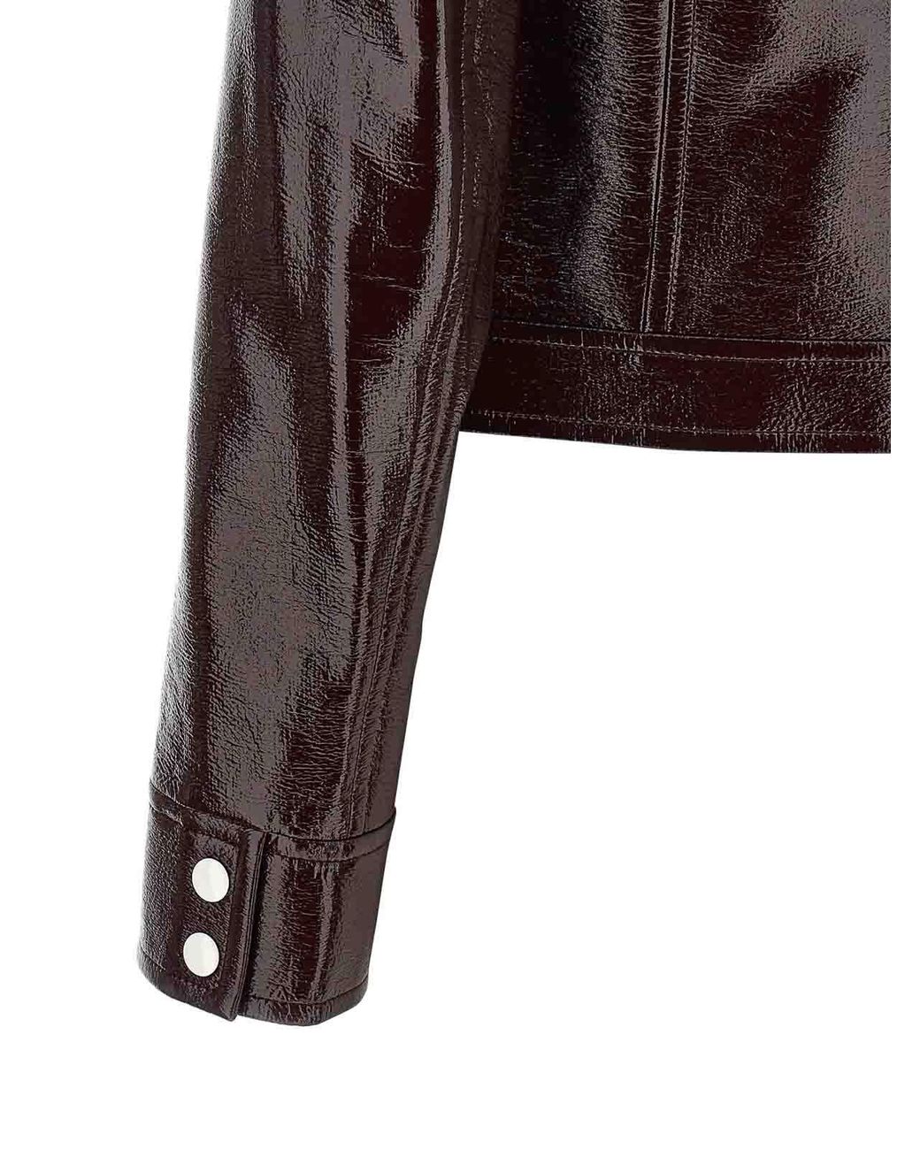 Courreges Black Reedition Vinyl' Jacket