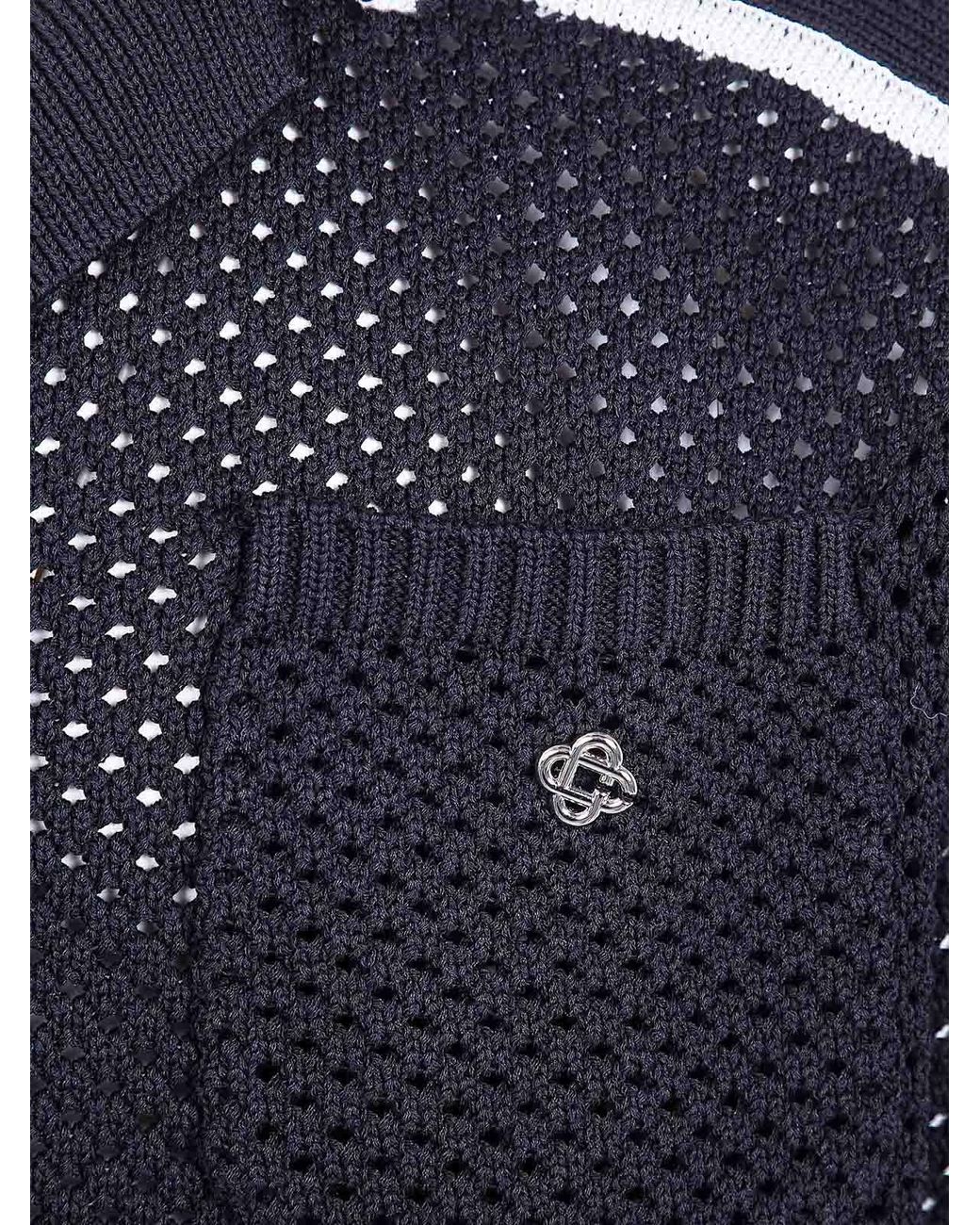Casablanca Blue Mesh T-Shirt for men