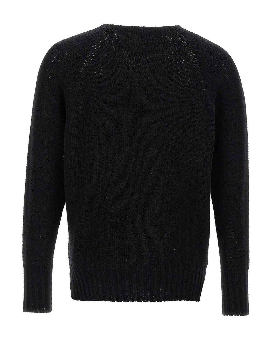 Ma'ry'ya Black Boucl Sweater for men