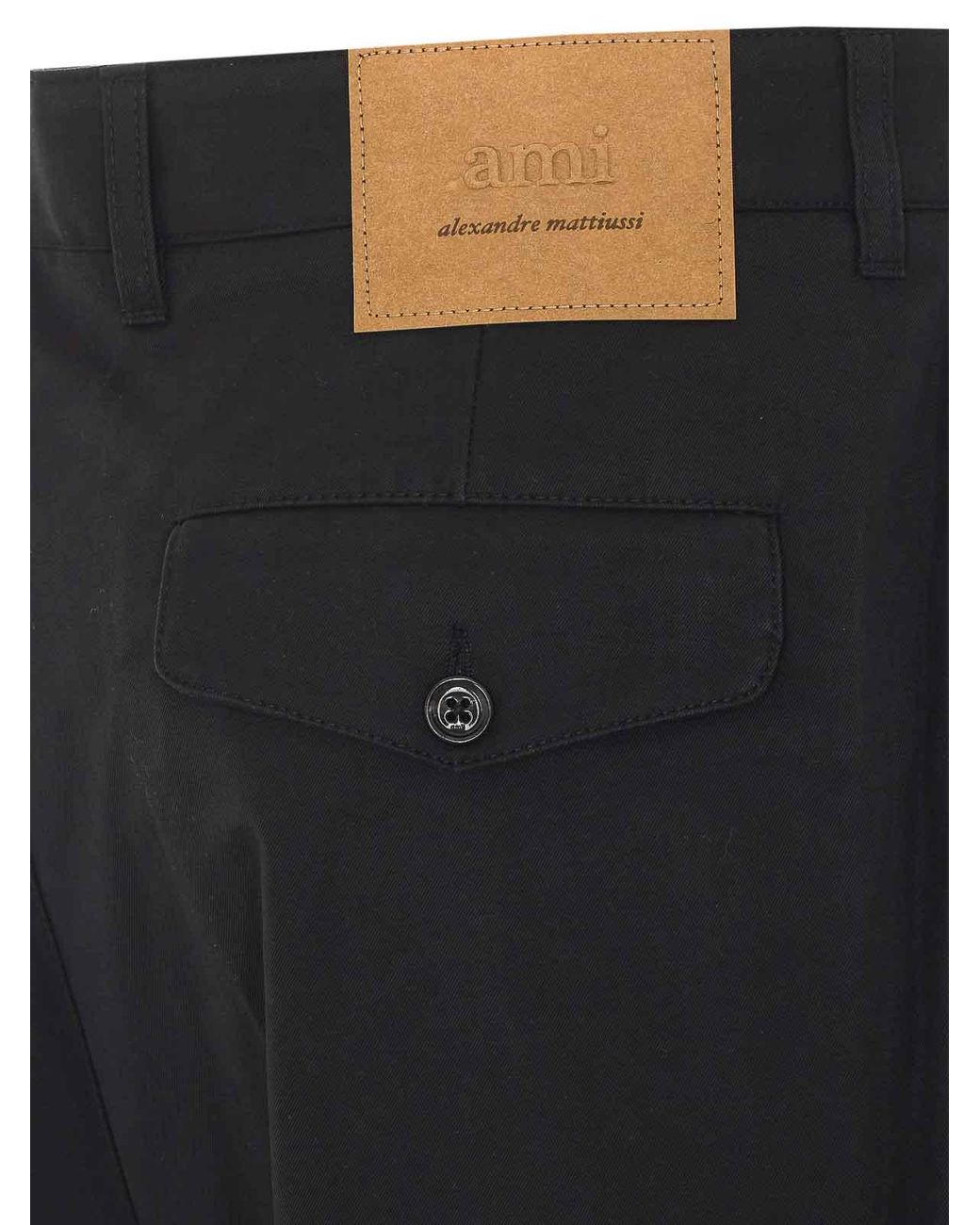 AMI Black Carrot Track Pants for men