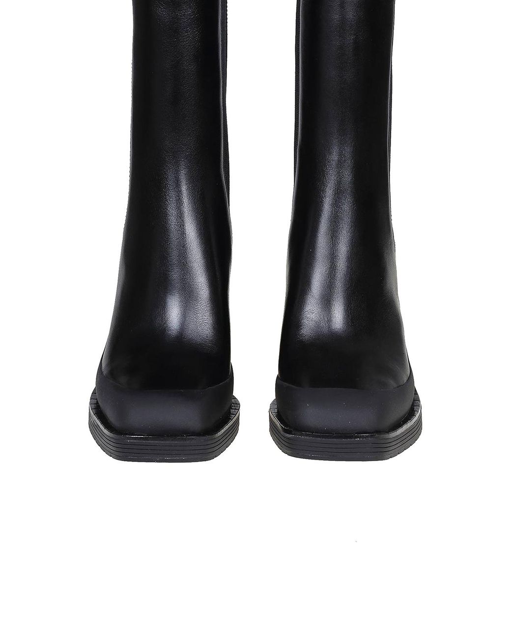 Tory Burch Black Leather Pointed Toe Ankle Boots