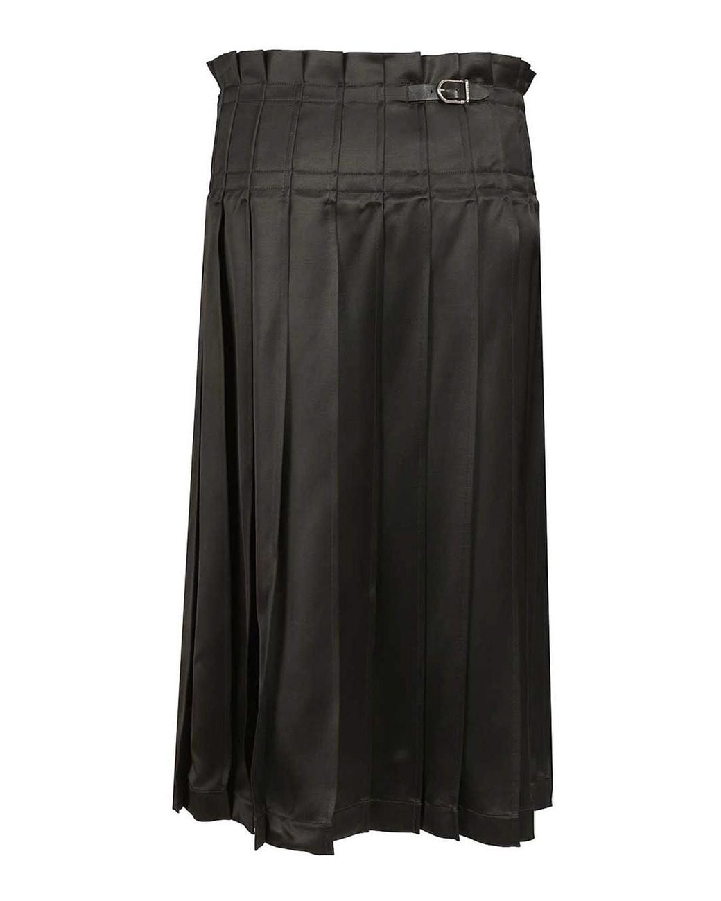 DURAZZI MILANO Black Pleated Skirt