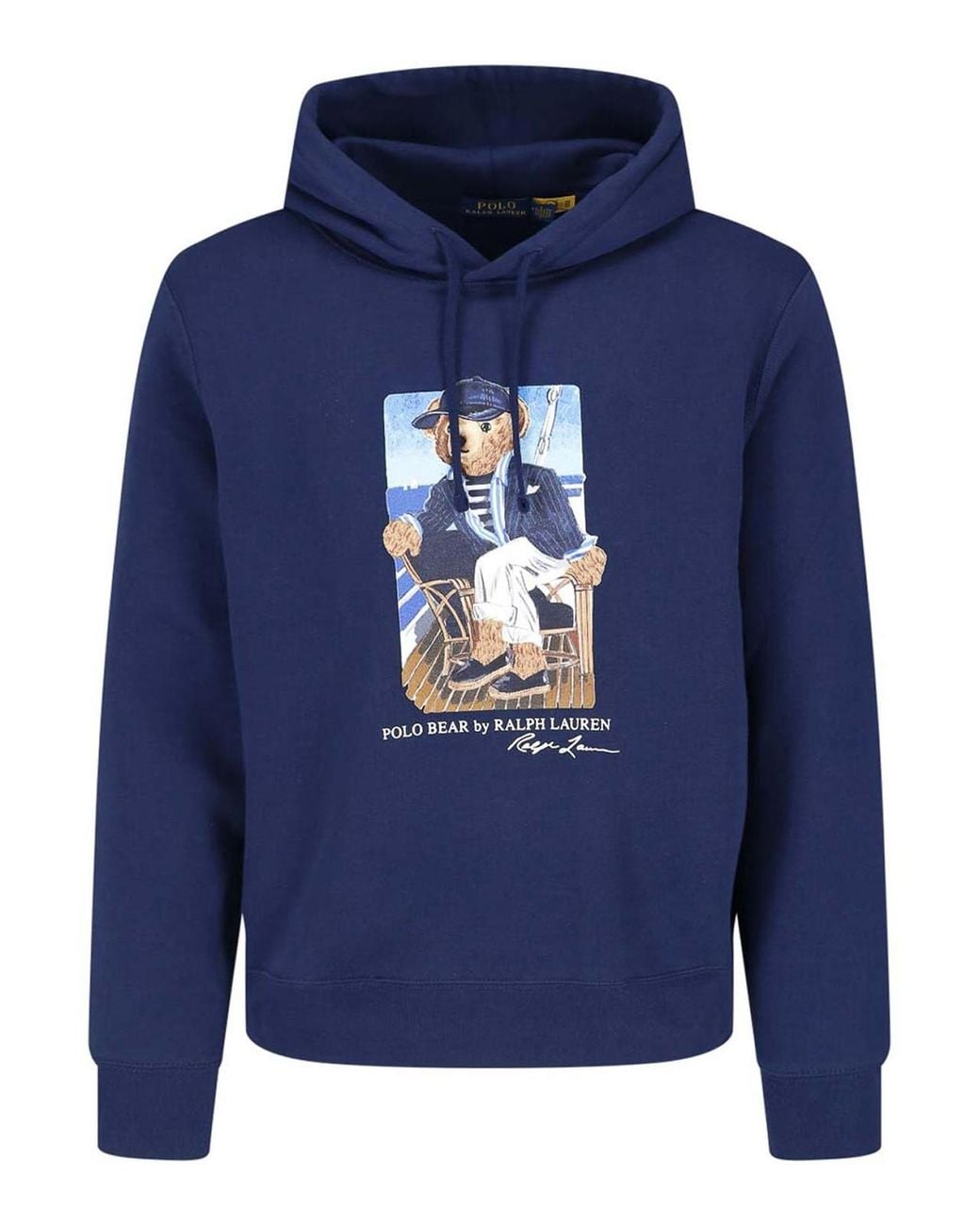 Polo Ralph Lauren Blue Printed Sweatshirt for men