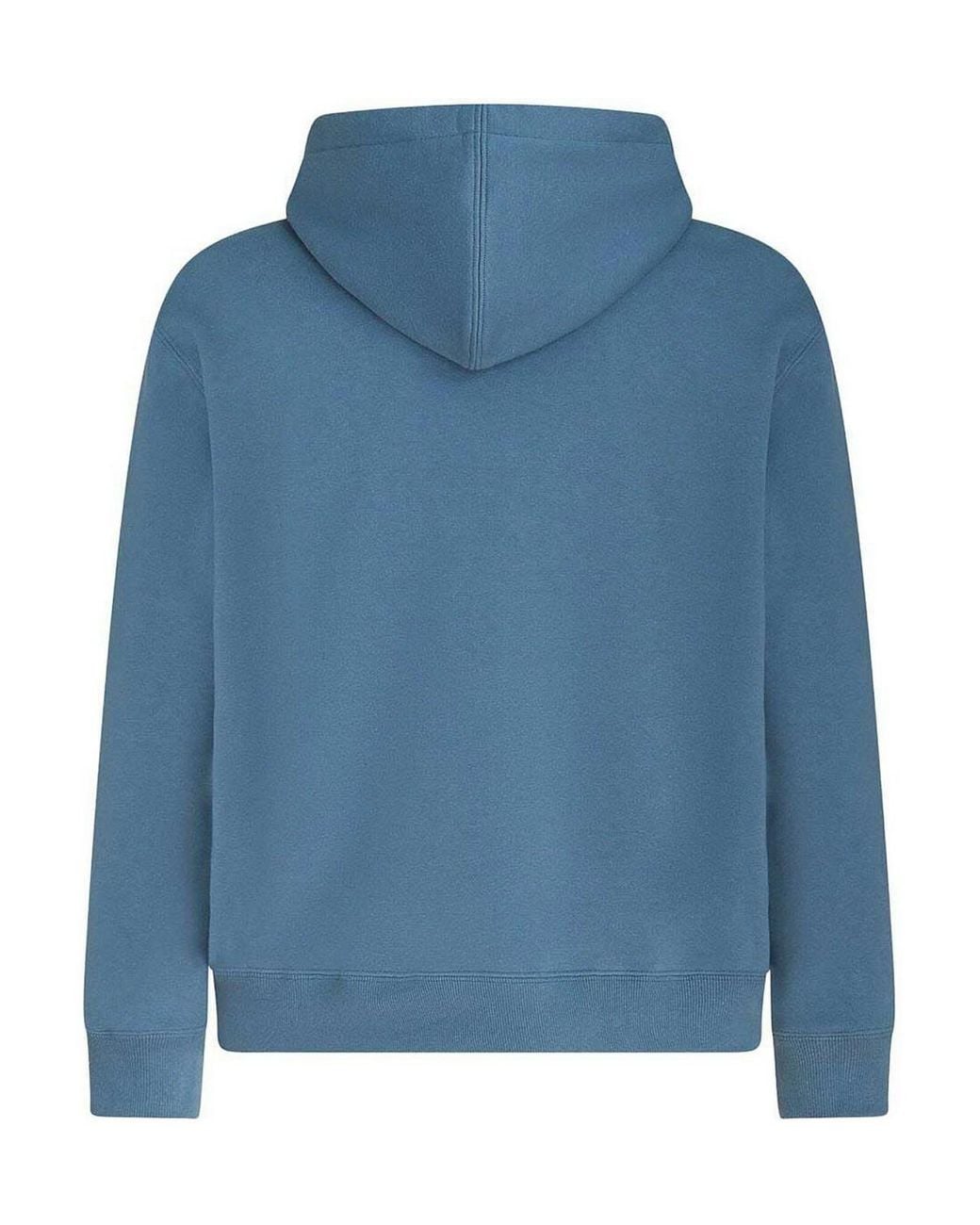 Etro Blue Logo Embroidered Drawstring Hoodie for men