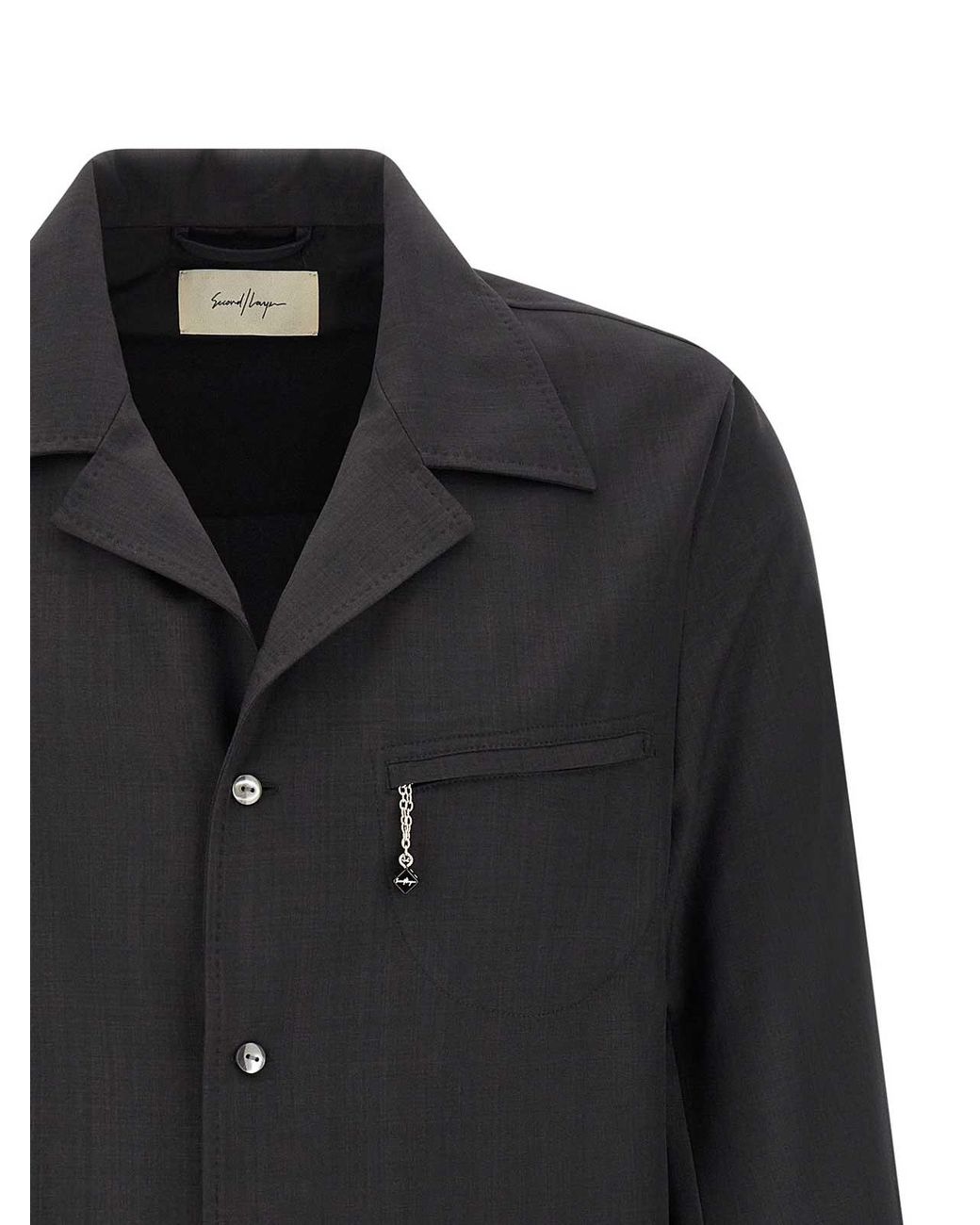 Camisa Second/Layer de hombre de color Black