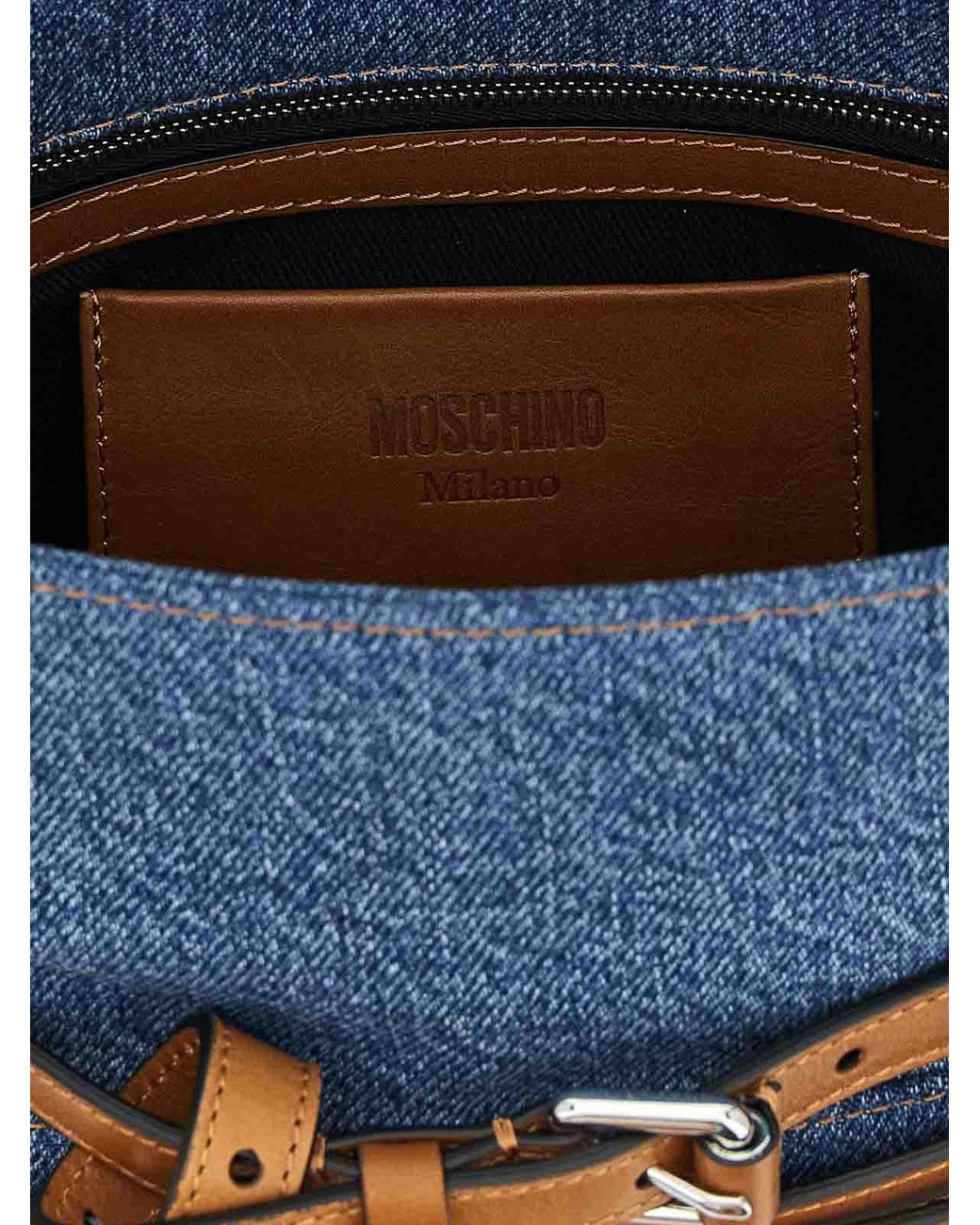 Moschino Blue Regular 'Tie Me' Handbag
