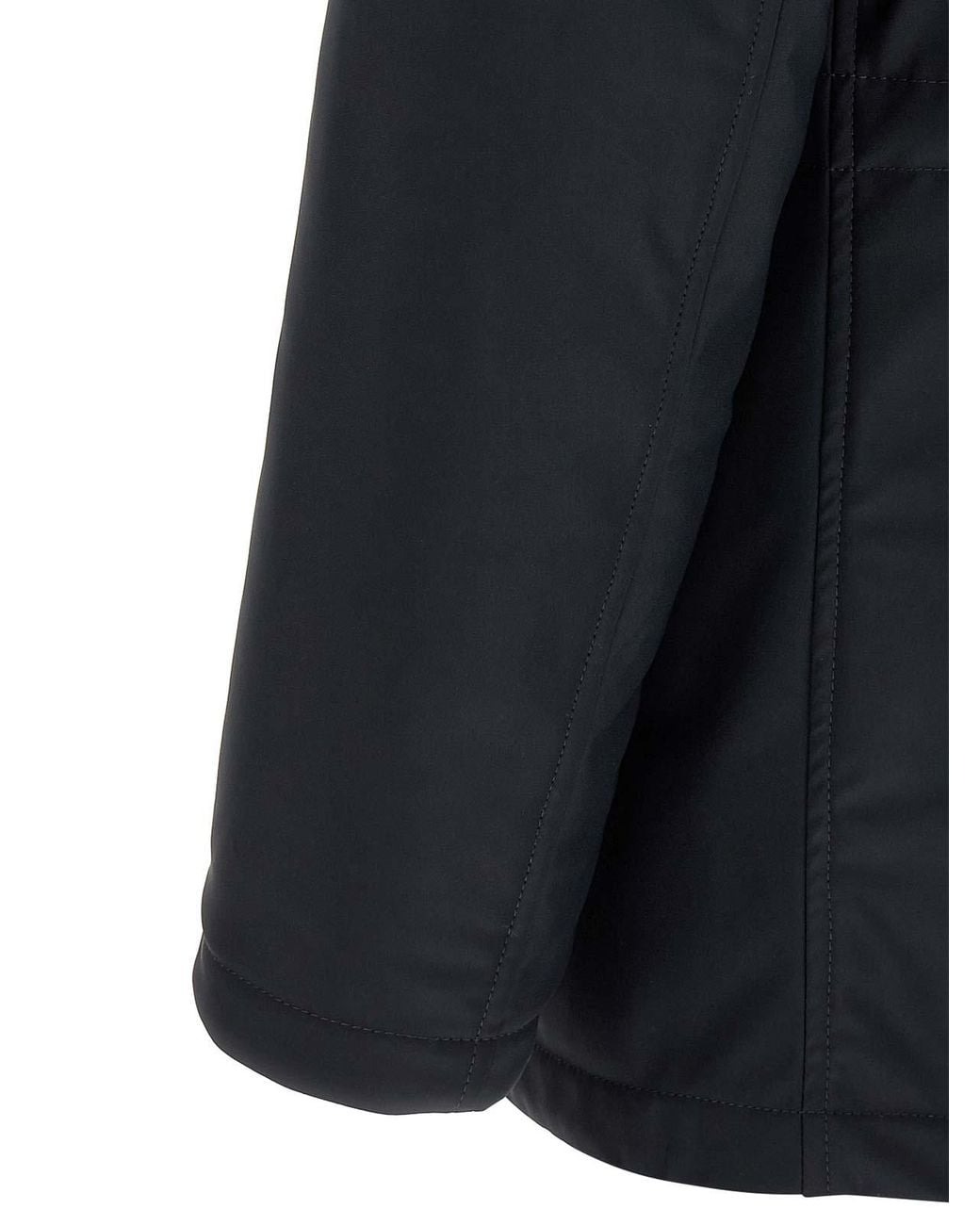 Herno Black High Neck Jacket for men