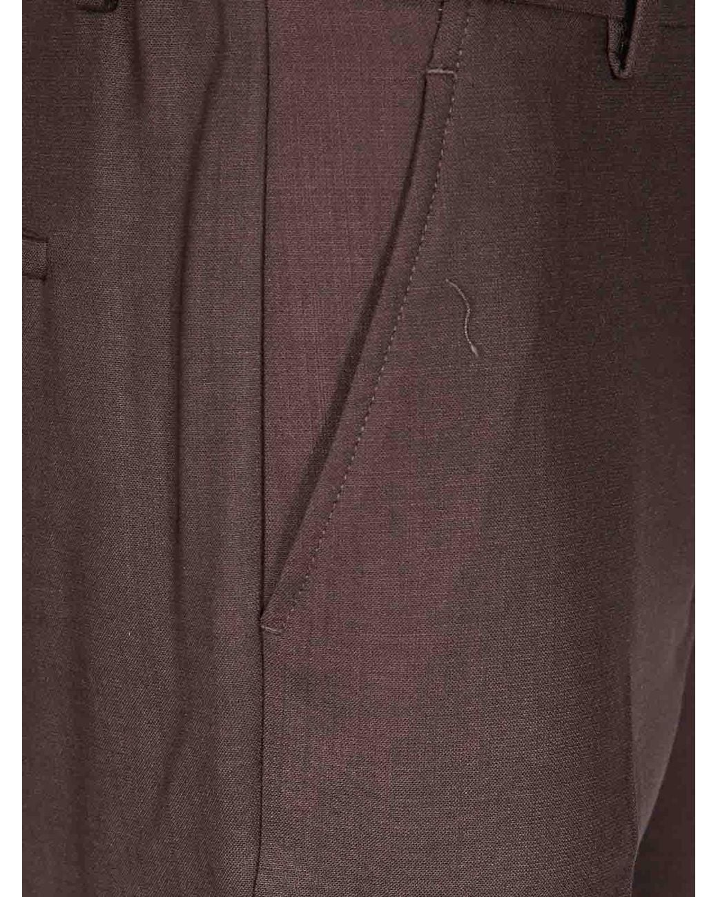 Incotex Brown Galene Elastic Wool Back