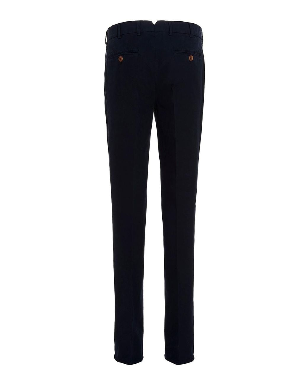 Brunello Cucinelli Blue Cotton Chino Pants for men