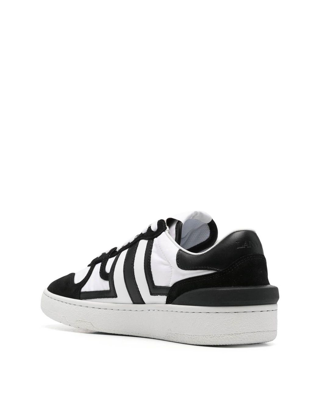 Lanvin Black Clay Sneakers With Nylon Shoes