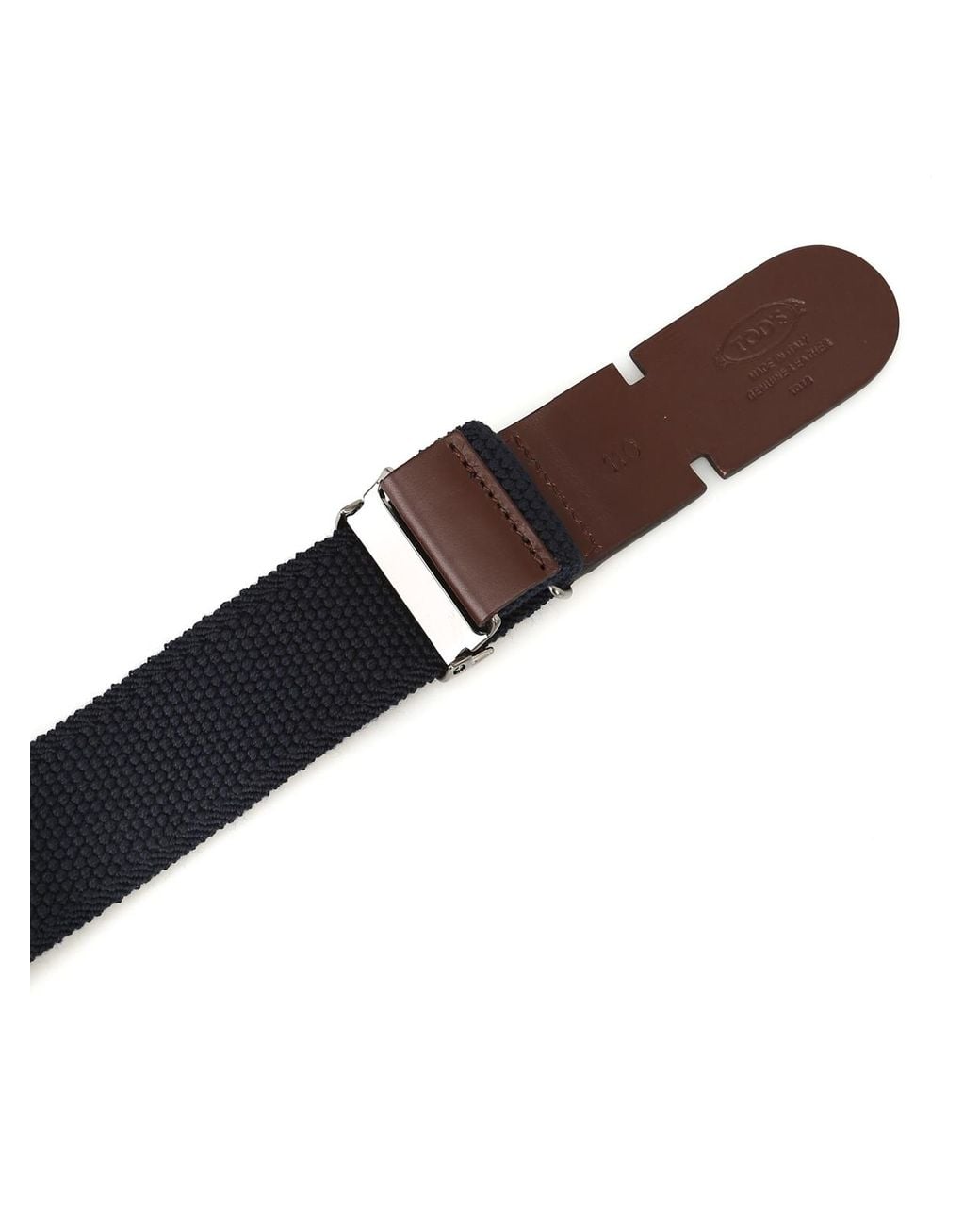 Tod's Brown Greca Canvas Belt for men