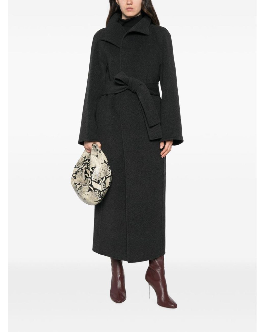 Khaite Black Romare Wool Coat