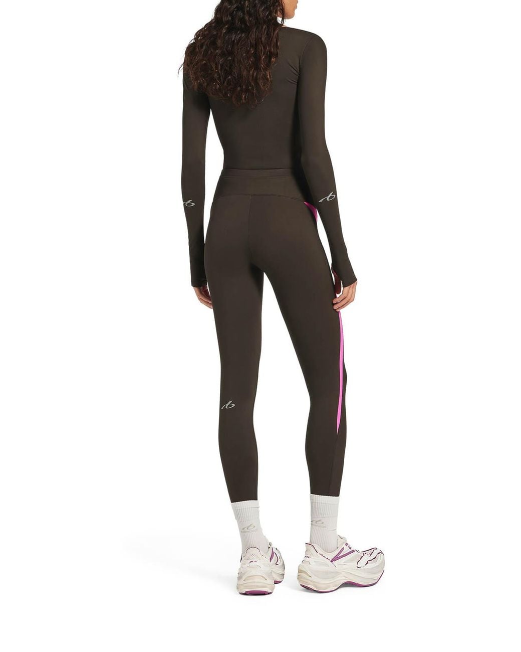 Balenciaga Brown Techwear Long-Sleeved Top
