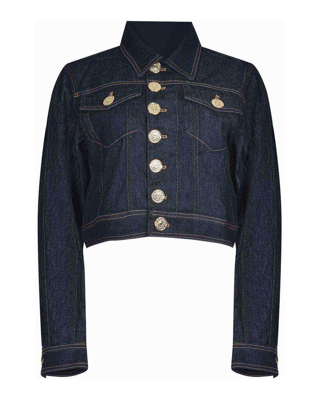 Dondup Blue Jacket Made Of Denim