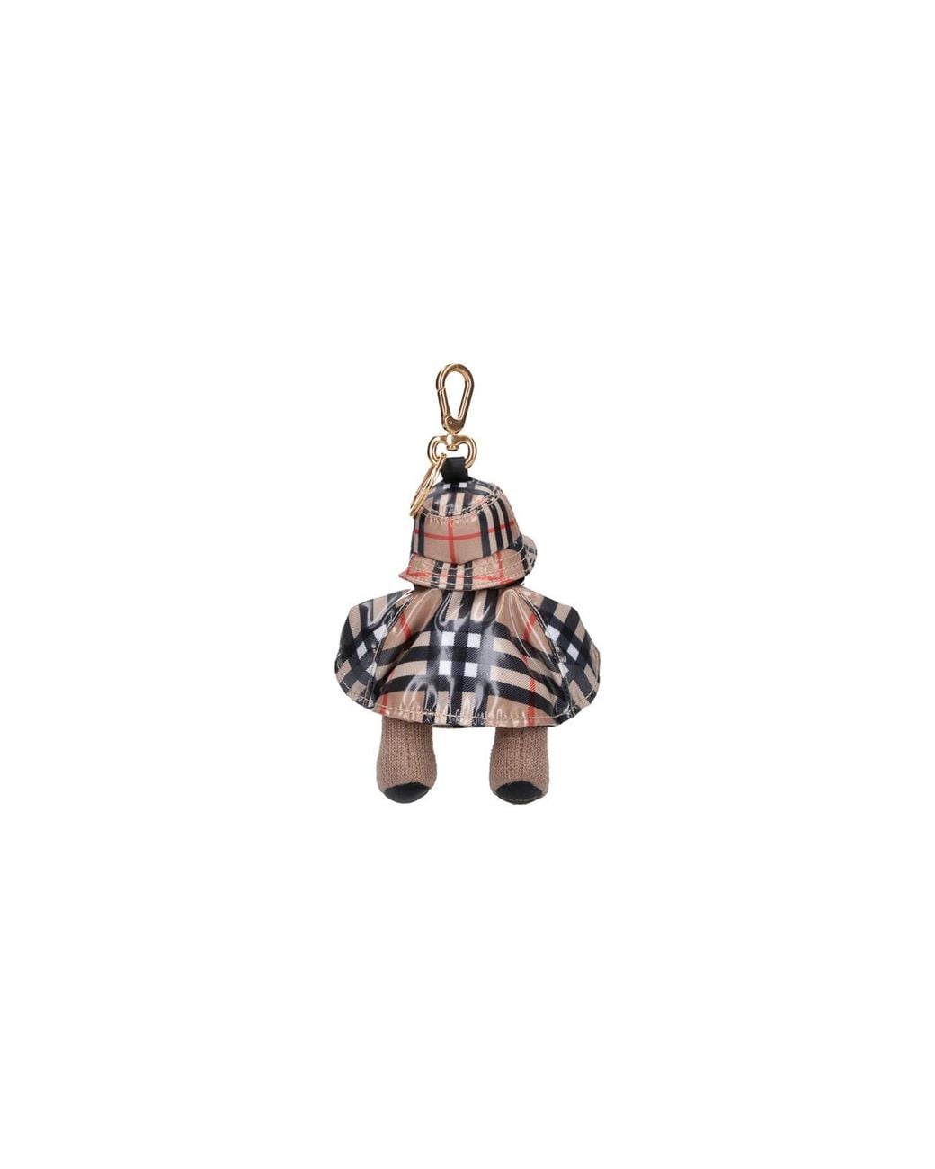Burberry Natural Teddy Bear Keychain Charm