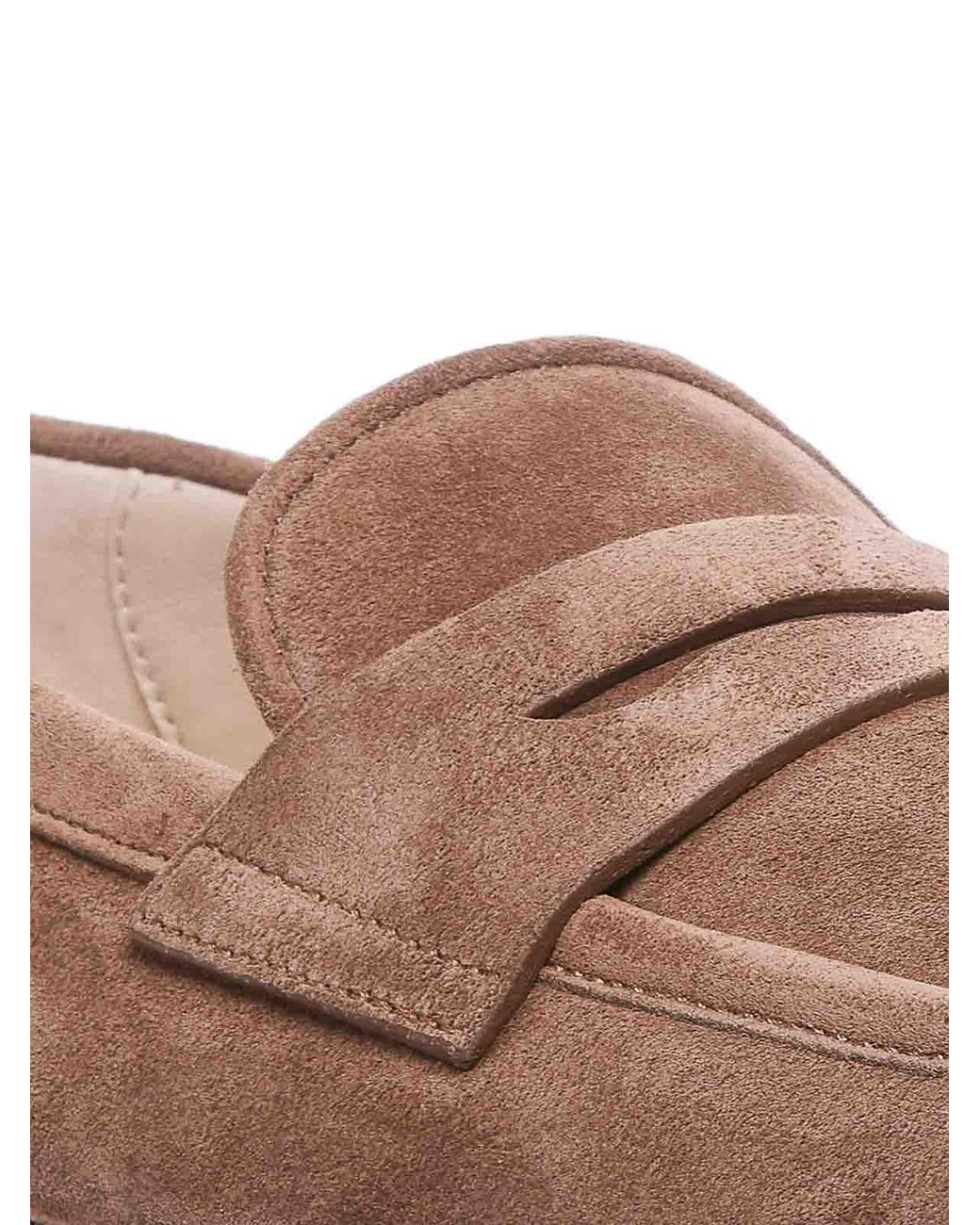 Dolce & Gabbana Brown Loafers Round Toe Slip On for men