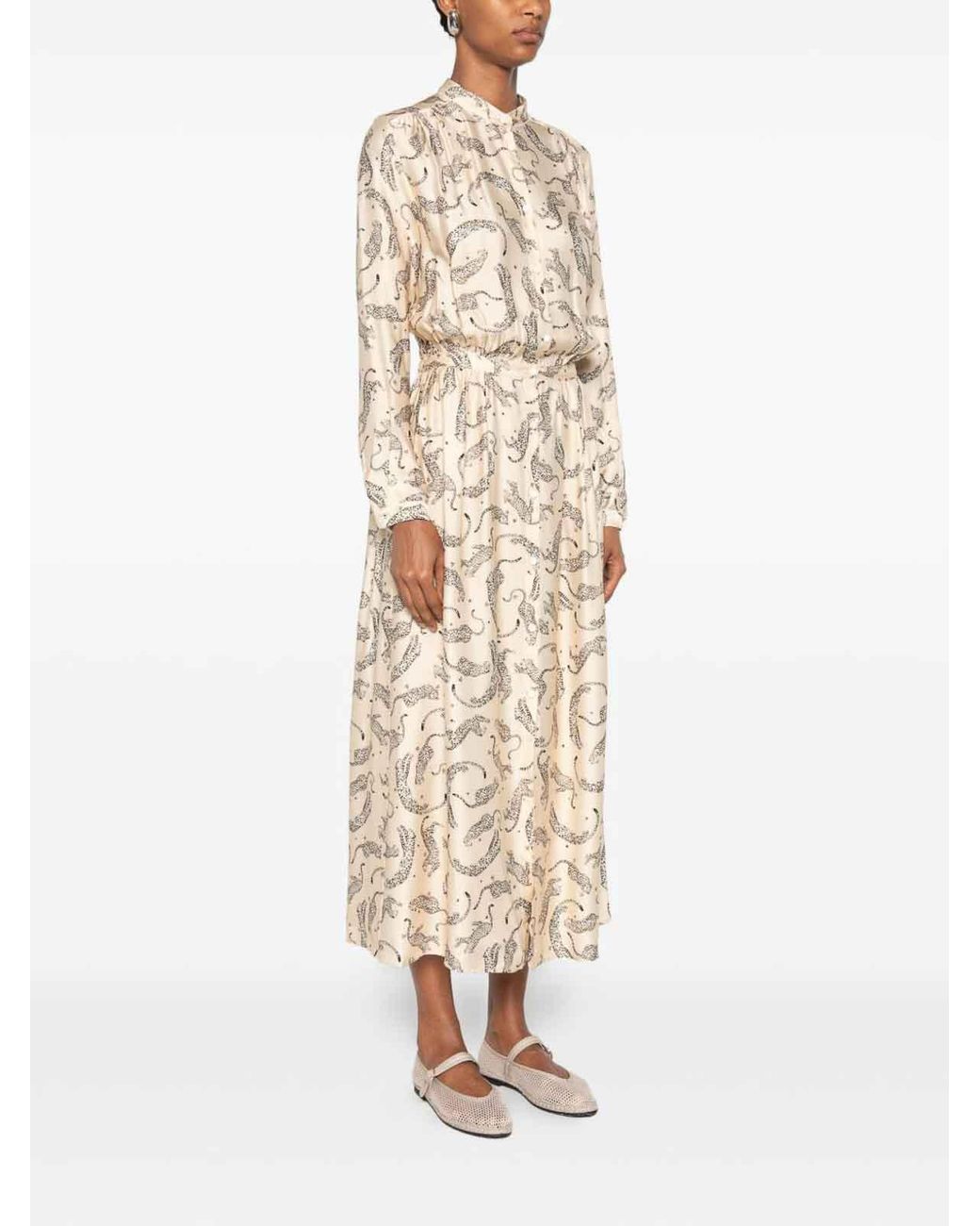 Forte_forte Natural Printed Long Dress
