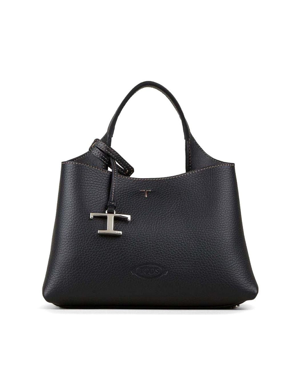 Tod's Black T Timeless Micro Leather Handbag