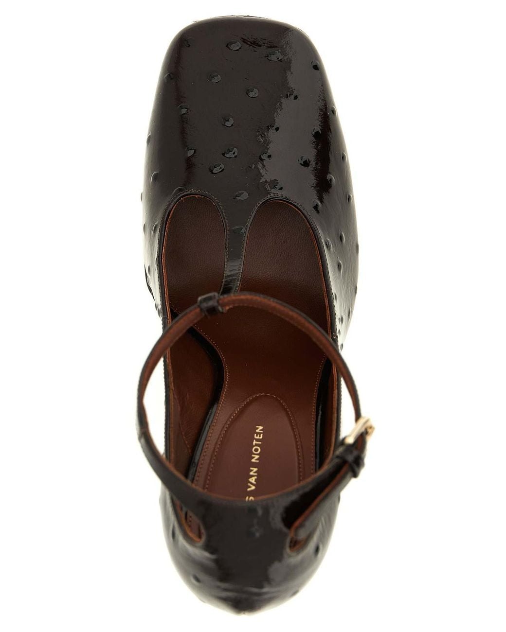 Dries Van Noten Black Sculptural Heel Pumps