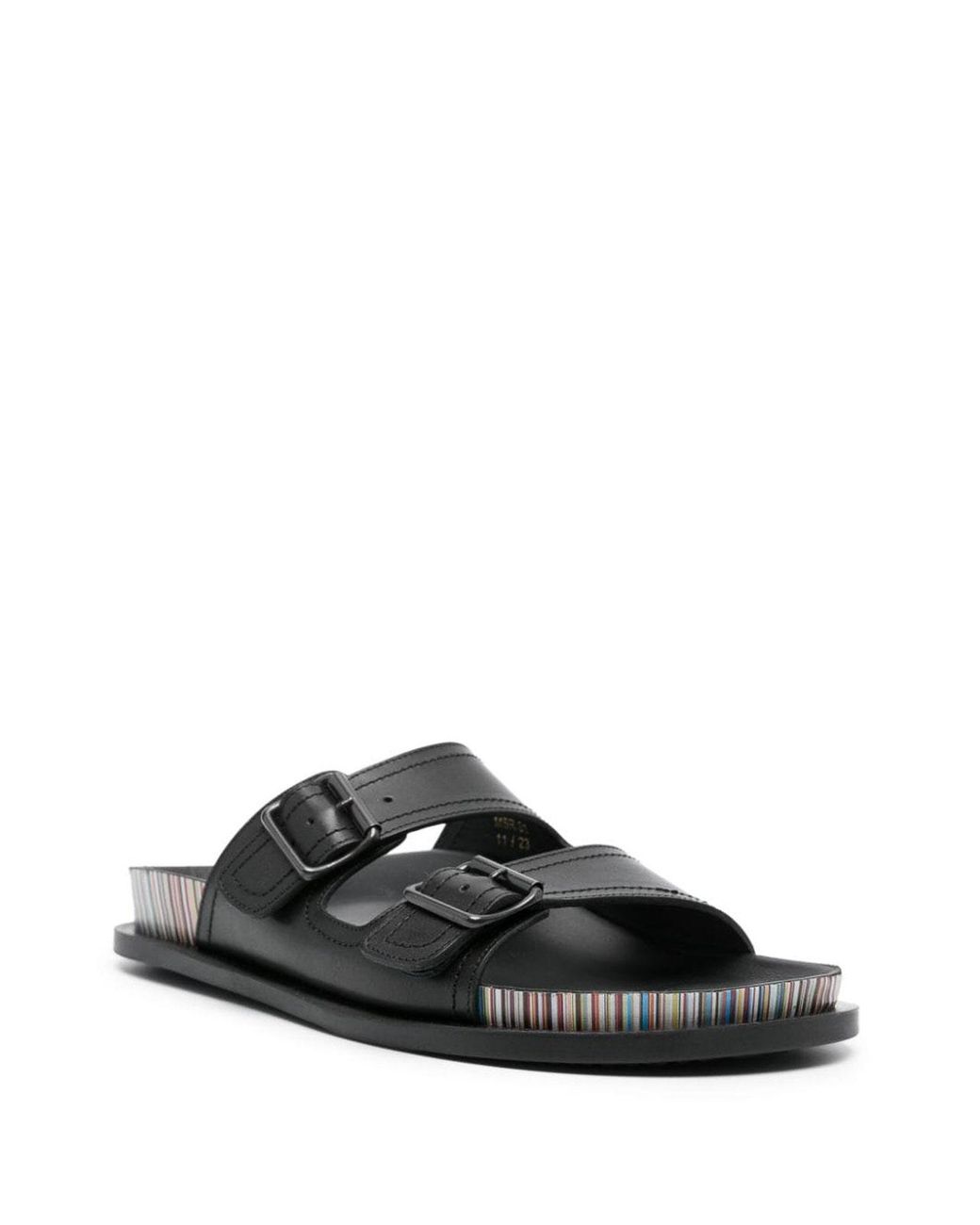 Paul Smith Black Leather Sandals for men