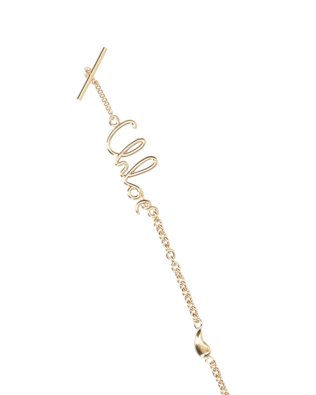 Chloé White 100% Brass Charm Jewelry Necklace