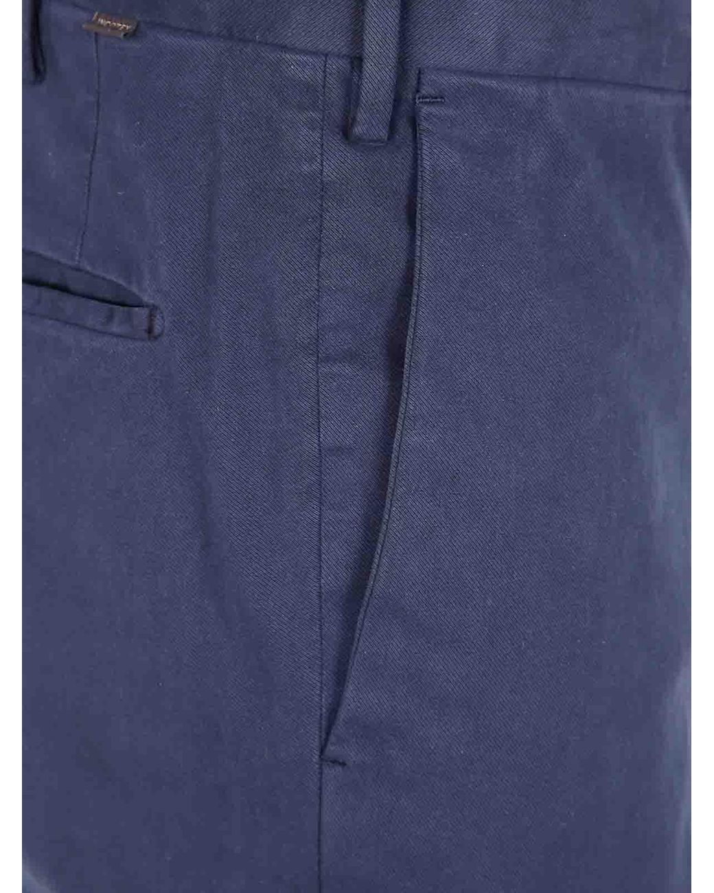 Incotex Blue Regular Trousers for men