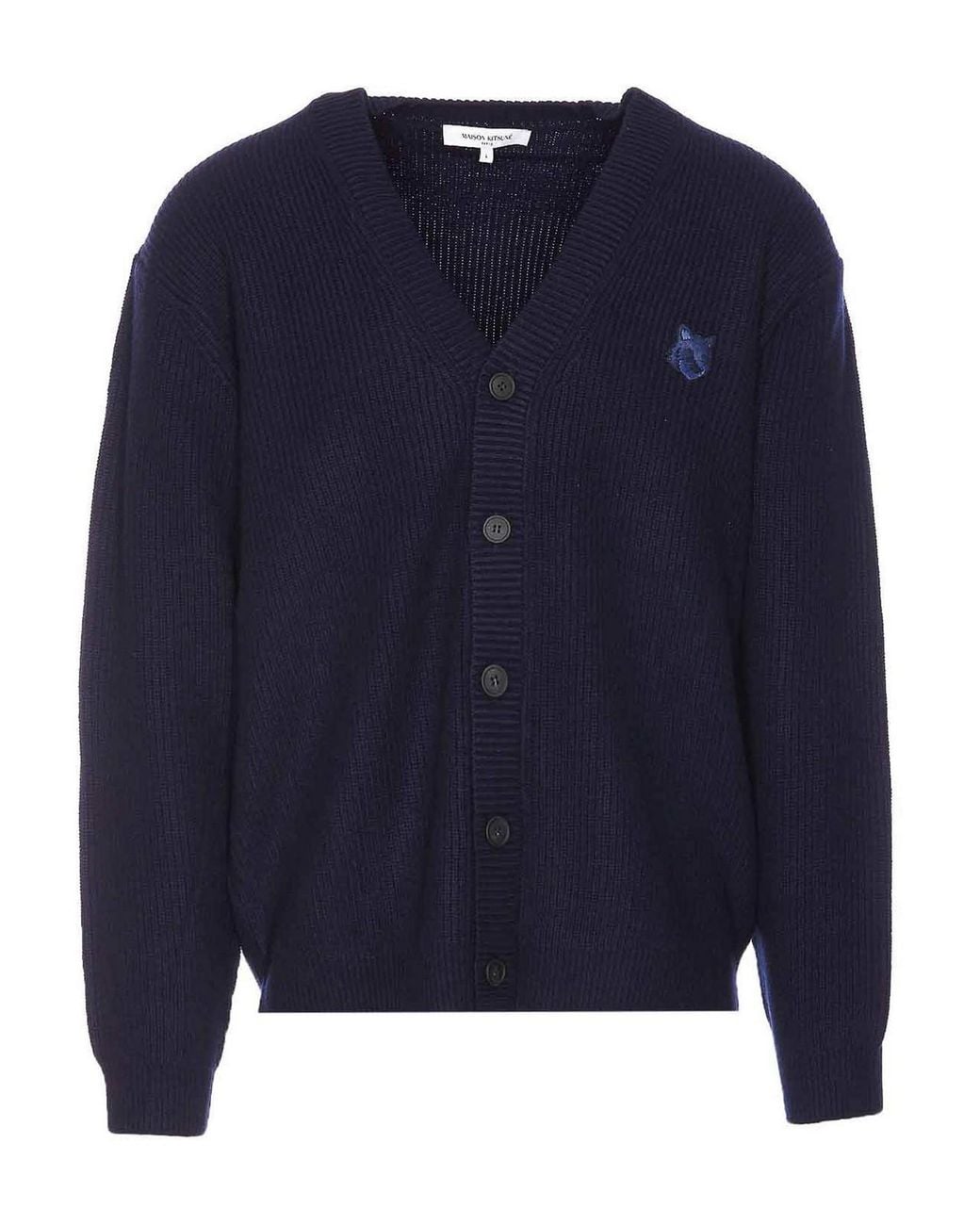 Maison Kitsuné Blue Maison Kitsune Ink Cardigan for men
