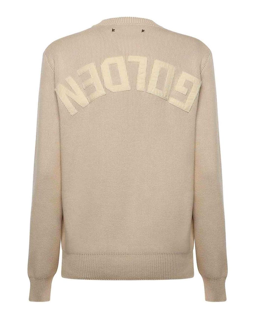 Golden Goose Deluxe Brand Natural Logo Sweater
