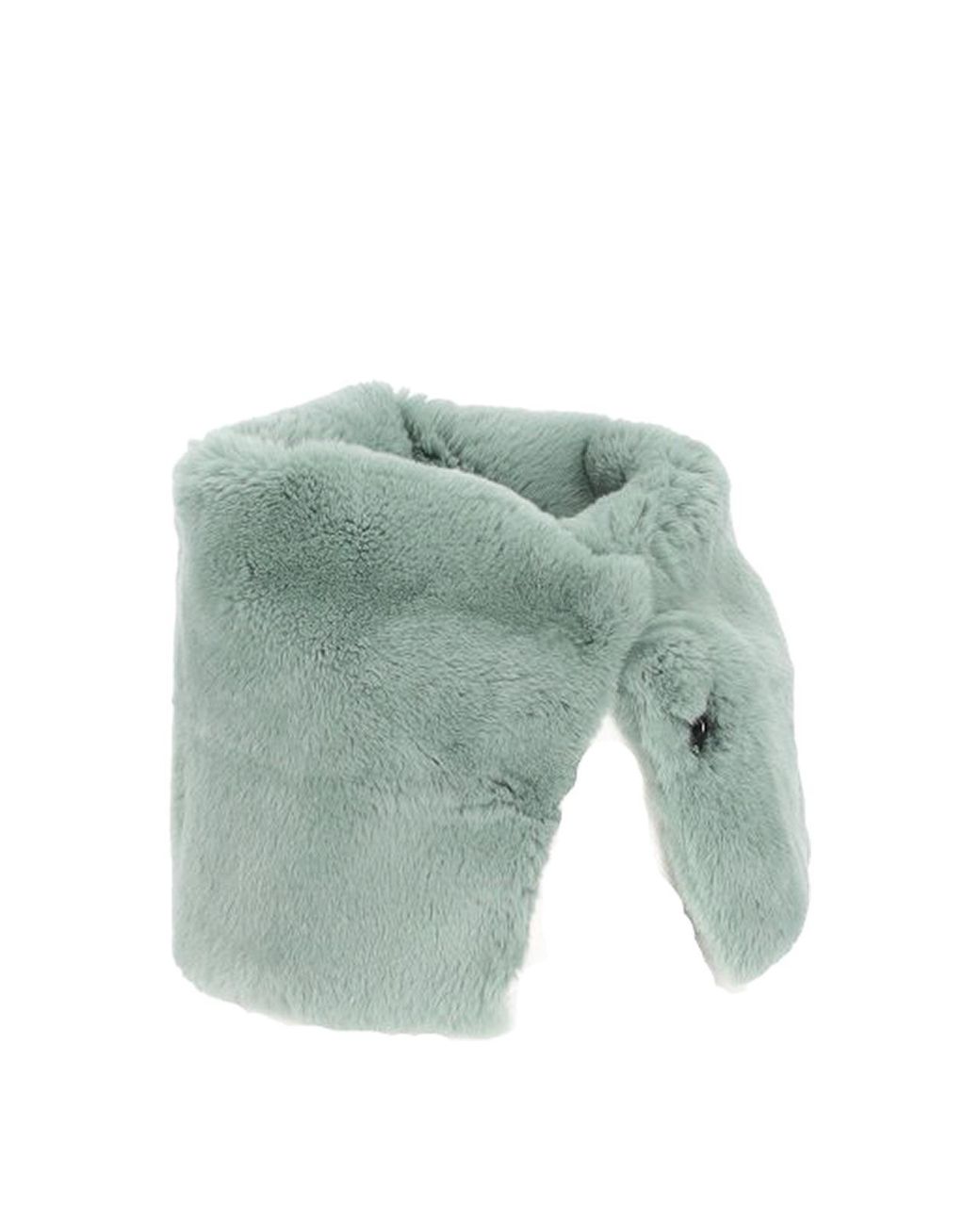 Antipast Blue Fur Muffler Scarf