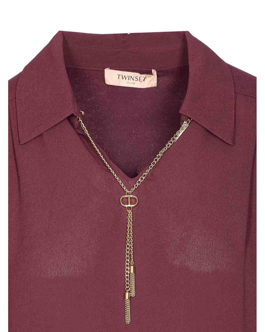 Twinset Purple Shirt