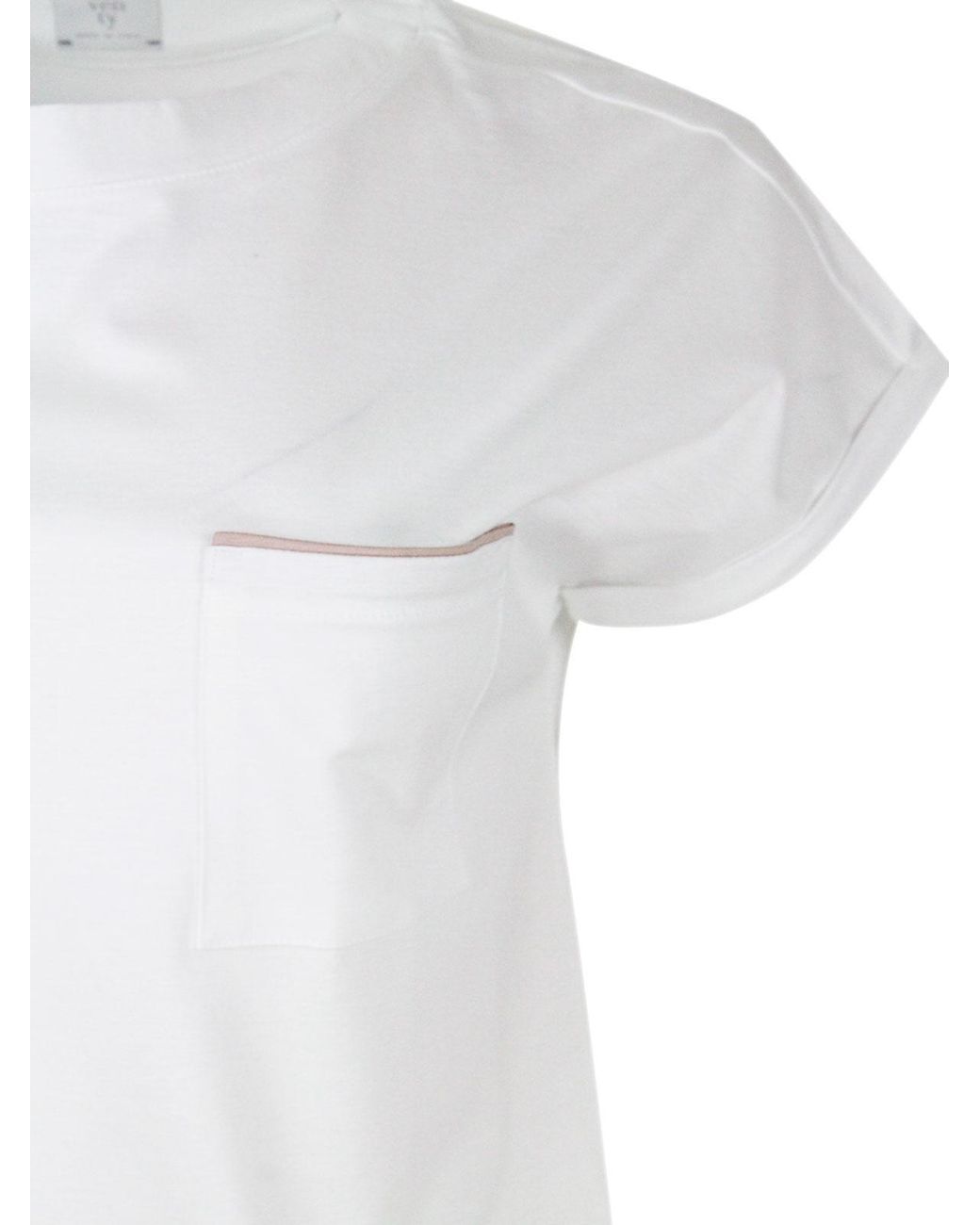 Eleventy White T-Shirts And Polos